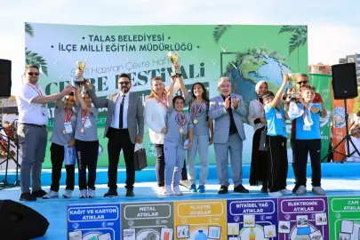Kayseri Talas'ta çevre bilinci sanatla buluştu
