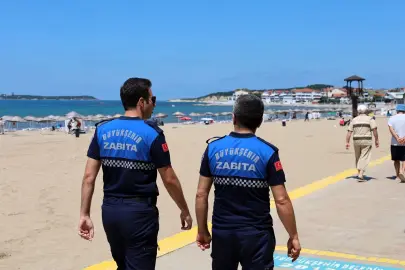 Kocaeli Zabıtası’ndan sahillerde huzur nöbeti