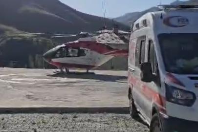 Van’da kalp krizi geçiren hasta helikopter ambulansla hastaneye sevk edildi