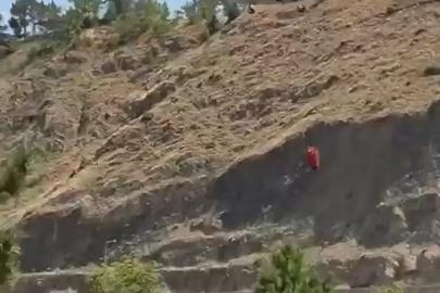Elazığ’daki dağlık alan yangınına havadan müdahale başladı