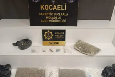 Kocaeli'de zehir tacirlerine darbe: 3 kilodan fazla skunk ele geçirildi