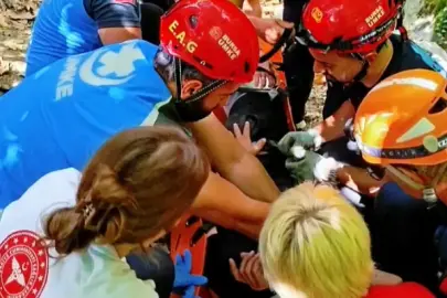 Bursa Nilüfer’de yüksekten düşen vatandaş kurtarıldı