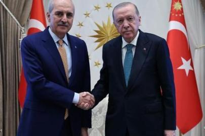 Cumhurbaşkanı Erdoğan, TBMM Başkanı Kurtulmuş'u kabul etti