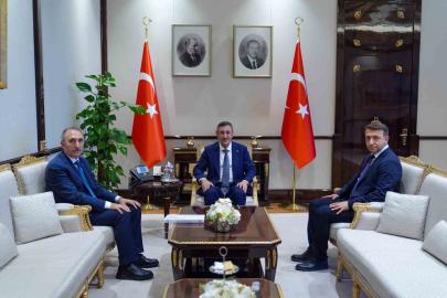 FÜ Rektörü Göktaş, Cumhurbaşkanı Yardımcısı Yılmaz’ı ziyaret etti