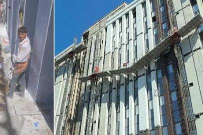 Kağıthane’de inşaat platformu çöktü! Mahsur kalan işçilerden haber var