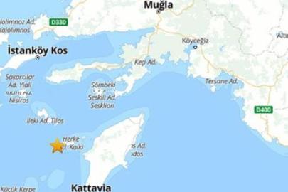 Muğla açıklarında 4.1 büyüklüğünde deprem