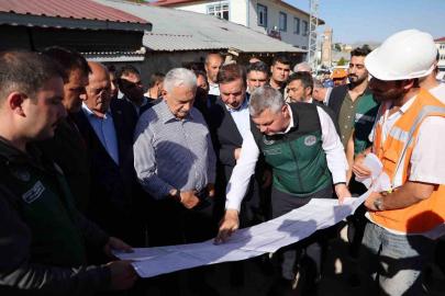 Yıldırım Otlukbeli’ndeki Taşkın Koruma Projesini inceledi