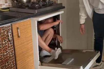31 yıl hapis cezasıyla aranıyordu, bulaşık makinesinde saklanırken yakalandı