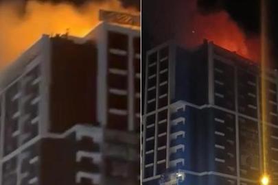 Altındağ'da benzinliğin yanında korkutan yangın! Çatı katı alev alev yandı