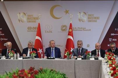 Cumhurbaşkanı Erdoğan, New York'ta iş adamlarıyla bir araya geldi