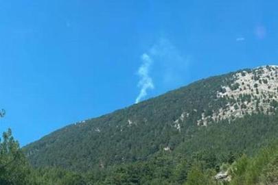 Fethiye'de orman yangını! Havadan müdahale başladı