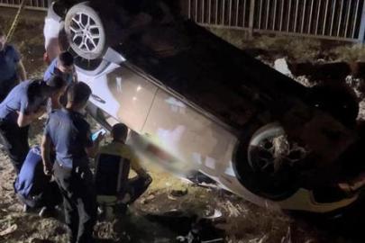 Gece yarısı feci kaza! Şarampole devrilen aracının altında kalarak can verdi