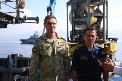 Girne açıklarında batan gemiye ilişkin arama kurtarma faaliyeti yürüten komutanlardan açıklama