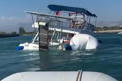 Peş peşe deniz kazalarının ardından Antalya'da korkutan olay! Batma tehlikesi geçiren tekne kıyıya çekildi