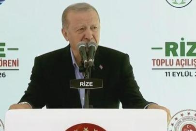 Son dakika... Cumhurbaşkanı Erdoğan'dan Rize'de önemli açıklamalar