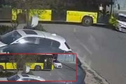 Sultanbeyli'deki İETT otobüsü kazası kamerada