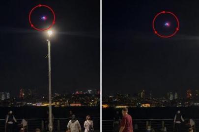 Üsküdar'da sahilde polis dronu uyarılarda bulundu