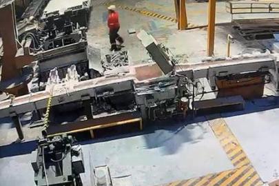 Alüminyum fabrikasındaki patlamanın görüntüleri ortaya çıktı