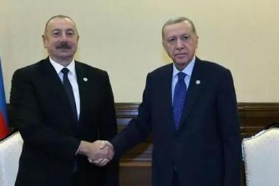 Cumhurbaşkanı Erdoğan, Azerbaycan Cumhurbaşkanı Aliyev ile görüştü