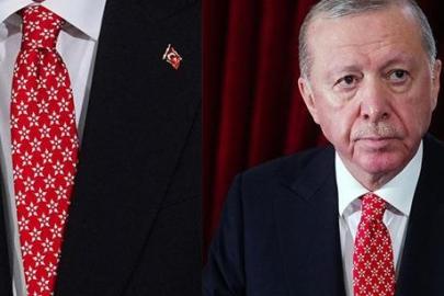 Cumhurbaşkanı Erdoğan'dan 29 Ekim'de KAAN mesajı! Kravatındaki detay dikkat çekti