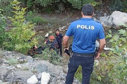 Karaçay Deresi'nde dehşete düşüren manzara! Yoldan geçenler fark etti: Dere yatağında erkek cesedi bulundu