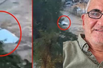 Sarıyer’de sel dehşeti! Yeni görüntüleri ortaya çıktı: İçinde adam var
