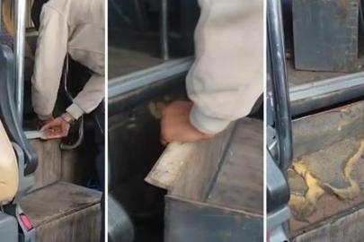 Van'dan Ankara'ya geliyordu... Yolcu otobüsünün gizli bölmesinden çıkanlar şaşırttı